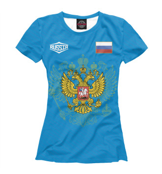 Женская Футболка Россия | Герб и Флаг