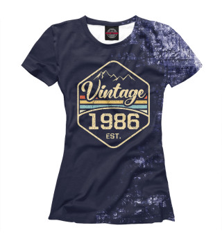 Женская футболка Vintage 1986 Est. Retro