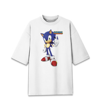 Мужская Хлопковая футболка оверсайз Ёжик Sonic