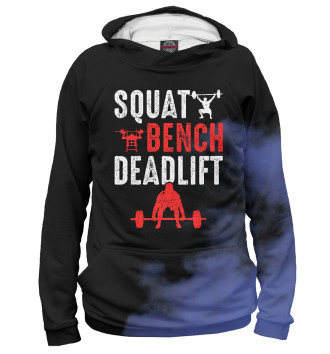 Худи для мальчиков Squat Bench Deadlift Gym