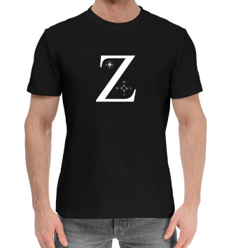 Мужская Хлопковая футболка Z Прицел и компас