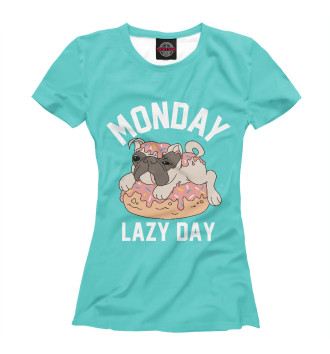 Футболка для девочек Lazy Monday