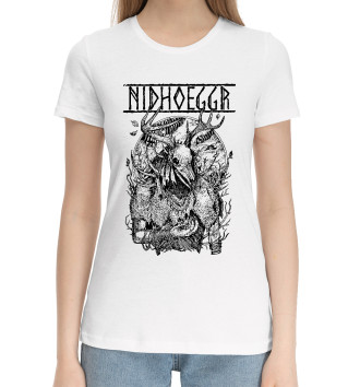 Женская Хлопковая футболка Nidhoggr