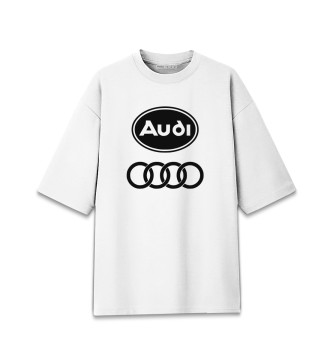 Женская Хлопковая футболка оверсайз AUDI
