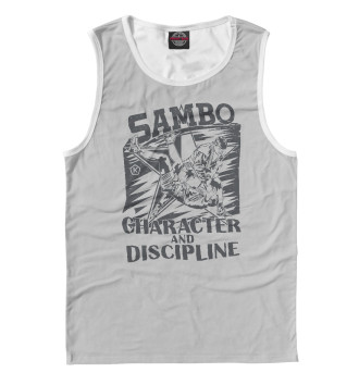 Майка для мальчиков Самбо - Character and discipline