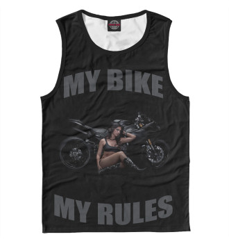Майка для мальчиков My bike - my rules