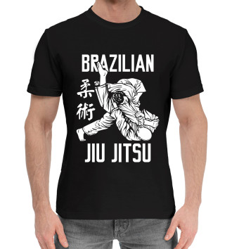 Мужская Хлопковая футболка Бразильское джиу-джитсу