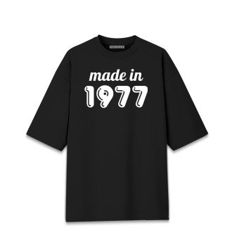 Мужская Хлопковая футболка оверсайз Made in 1977