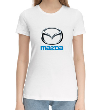 Женская Хлопковая футболка Mazda