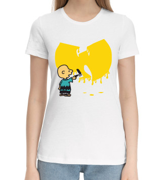Женская Хлопковая футболка Wu-Tang Graffiti