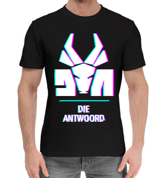 Мужская Хлопковая футболка Die Antwoord Glitch Rock