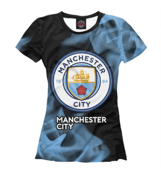 Женская Футболка Manchester City | Огонь