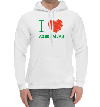 Мужской Хлопковый худи Love Azerbaijan