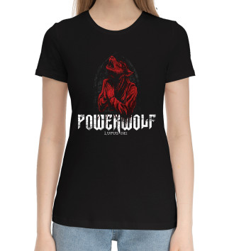 Женская Хлопковая футболка Powerwolf