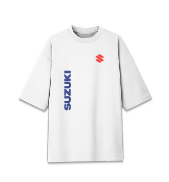 Женская Хлопковая футболка оверсайз Suzuki