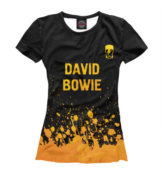 Футболка для девочек David Bowie Gold Gradient