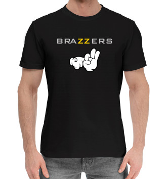 Мужская Хлопковая футболка Brazzers
