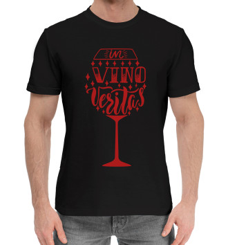 Мужская Хлопковая футболка In vino