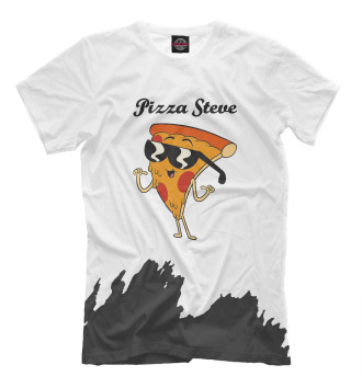 Мужская Футболка Pizza Steve