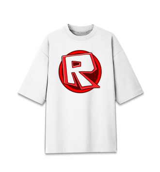 Хлопковая футболка оверсайз для мальчиков Roblox Logo