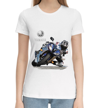 Женская Хлопковая футболка Yamaha