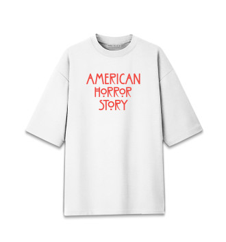 Мужская Хлопковая футболка оверсайз AMERICAN HORROR STORY