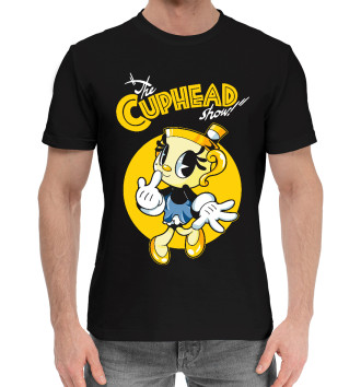 Мужская Хлопковая футболка The Cuphead show! Chalice