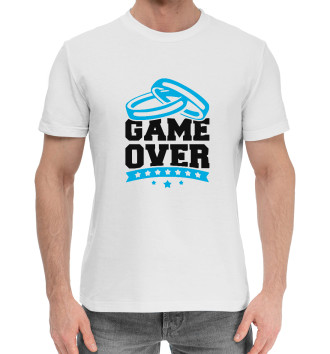 Мужская Хлопковая футболка GAME OVER