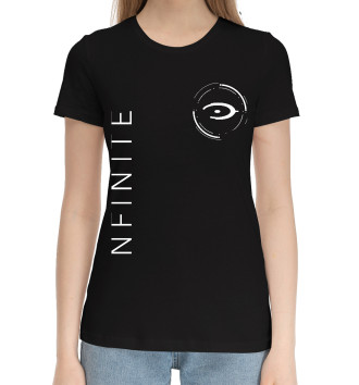 Женская Хлопковая футболка Halo Infinite