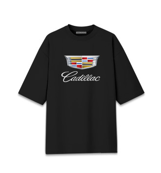 Мужская Хлопковая футболка оверсайз Cadillac