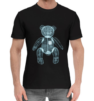 Мужская Хлопковая футболка Рентген мишки