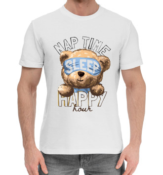 Мужская Хлопковая футболка Nap time