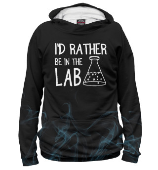 Женское худи I'd Be In The Lab