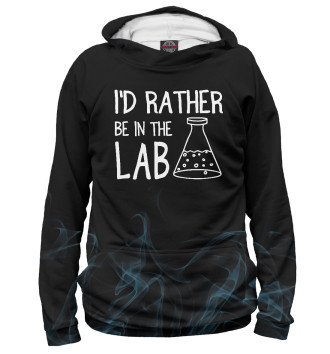 Мужское Худи I'd Be In The Lab