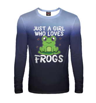 Мужской Лонгслив Just A Girl Who Loves Frogs