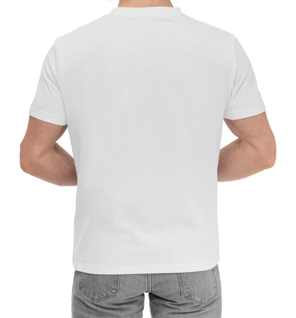 Мужская хлопковая футболка с изображением Неприличные Олени цвета Белый