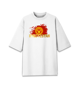 Мужская Хлопковая футболка оверсайз Kyrgyzstan