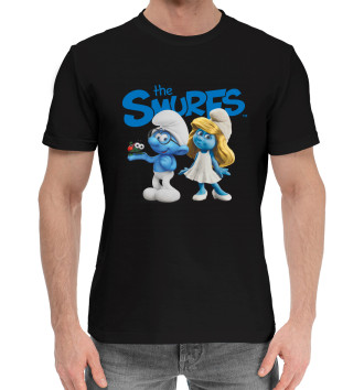 Мужская Хлопковая футболка The Smurfs