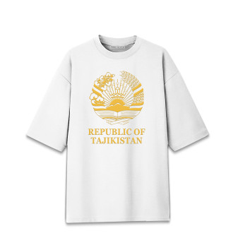 Женская Хлопковая футболка оверсайз Republic of Tajikistan