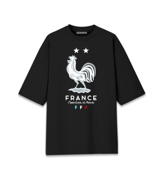 Женская Хлопковая футболка оверсайз Сборная Франции