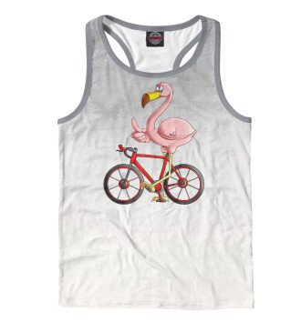 Мужская Борцовка Flamingo Riding a Bicycle