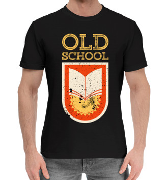 Мужская Хлопковая футболка Old School