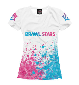 Футболка для девочек Brawl Stars Neon Gradient