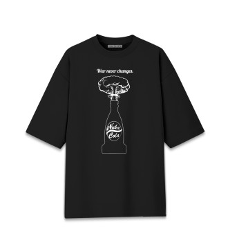 Мужская Хлопковая футболка оверсайз Nuclear explosion
