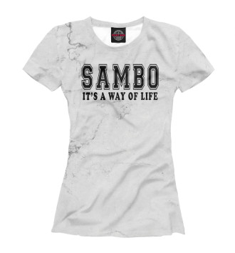Женская Футболка Sambo It's way of life