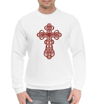 Мужской Хлопковый свитшот Православный крестик