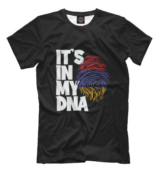 Мужская Футболка ДНК - Армения