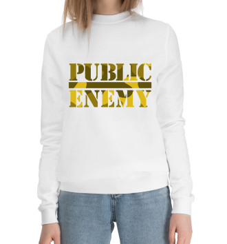 Женский Хлопковый свитшот Public Enemy