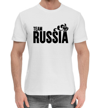 Мужская Хлопковая футболка Team Russia