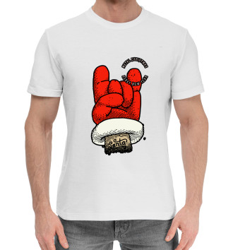 Мужская Хлопковая футболка Metal Christmas Heavy New Year